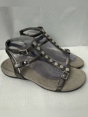 Vionic Hailey Metallic Studded Gladiator Sandals Size 11 Wide